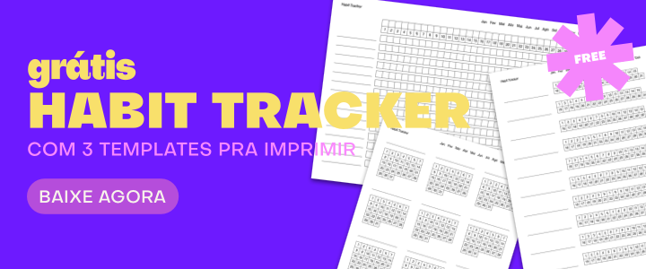 Habit tracker template gratuito pra imprimir em pdf