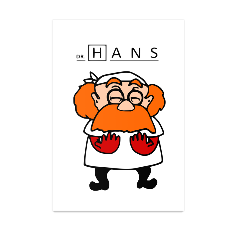 Poster Chamando Dr. Hans Chucrutes de Felipe Hiller - Colab55