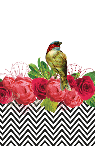 Bird and Flowers