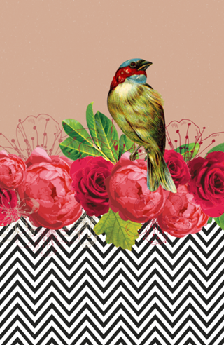 Bird and Flowers