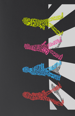 Beatles - Abbey Road - Tipografia