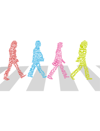 Beatles - Abbey Road - Tipografia