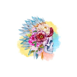 Roses and Skull