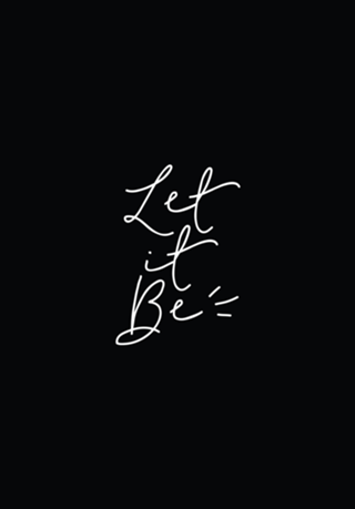 Let it be lettering