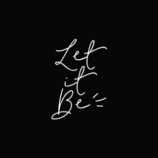 Let it be lettering