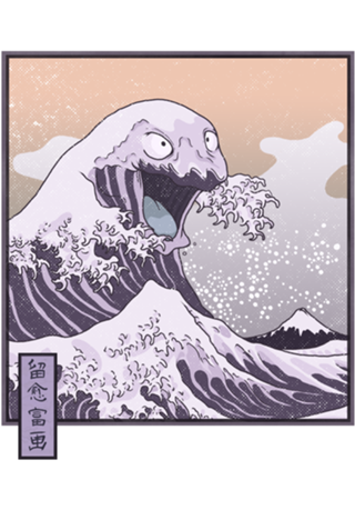 THE GREAT SLUDGE WAVE OFF KANAGAWA UKIYO-E