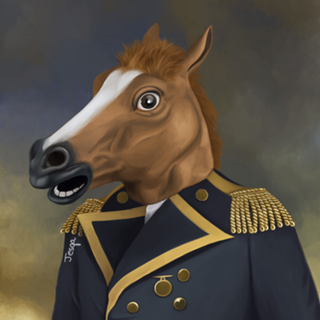 General Aristocrata com Cabeça de Cavalo