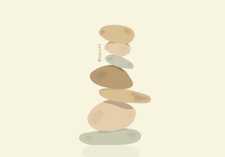 Balance Rocks Pastel