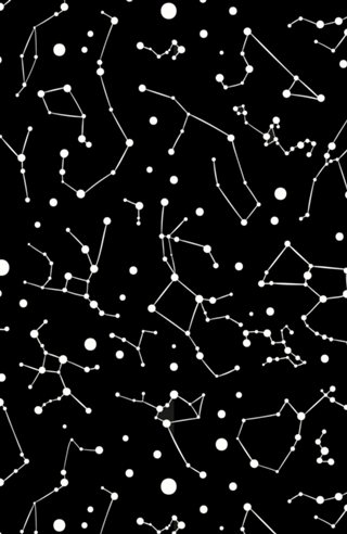Zodiac Constellations B&W