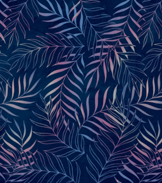 Navy/Rose Foliage