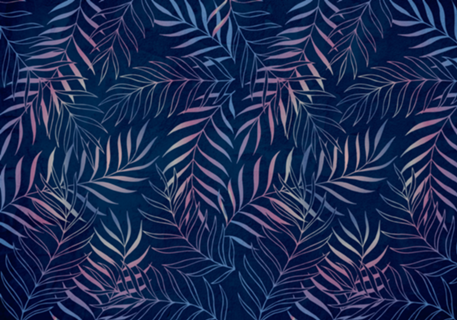 Navy/Rose Foliage
