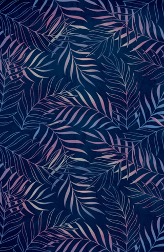 Navy/Rose Foliage