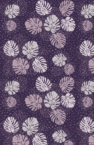Purple Monstera