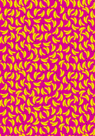 Bananas em Fundo Rosa