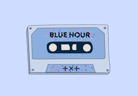 TXT Kpop Blue Hour Cassete