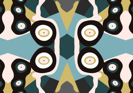 Blue kaleidoscope