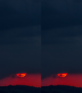 Red sun