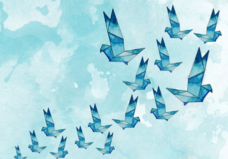 Origamis ao Vento
