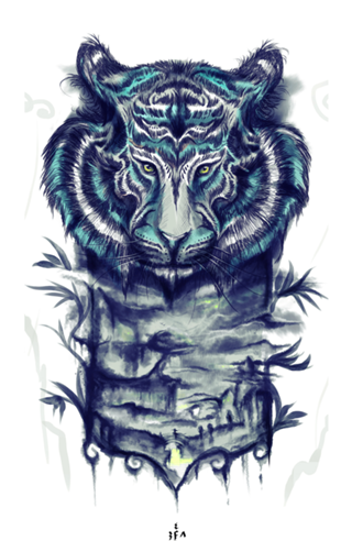 Blue tiger