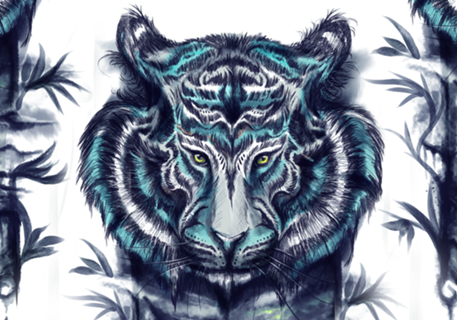 Blue tiger