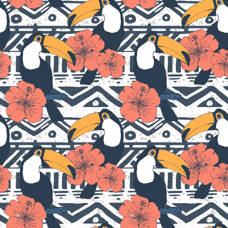 Tucanos e Flores