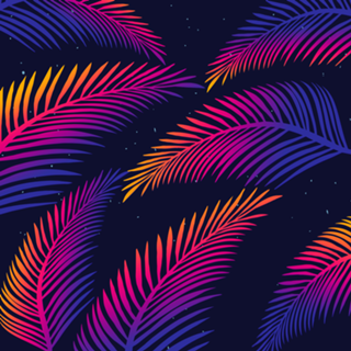 Neon Leaves
