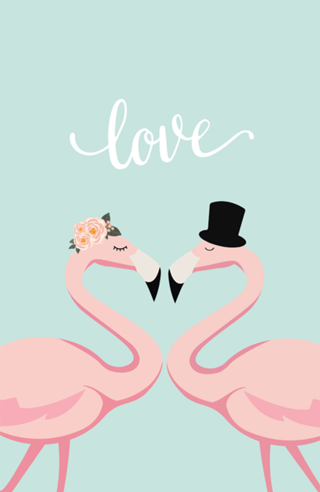 Flamingos Love