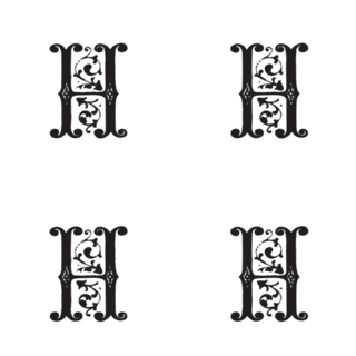 Monograma H | Letra H