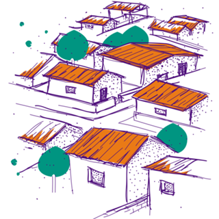 Casas do bairro