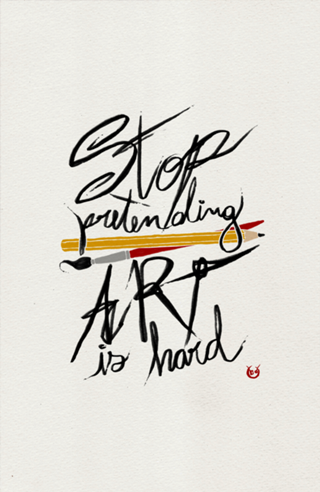 Stop pretending art is hard