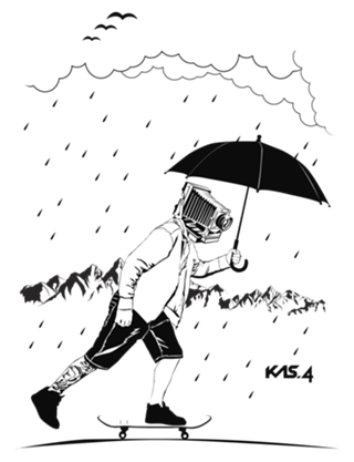 Skate na chuva