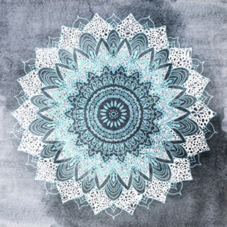 BOHOCHIC MANDALA IN BLUE