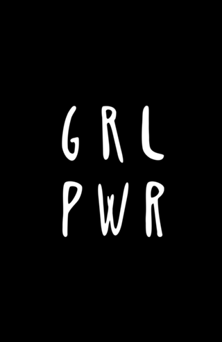 Grl pwr - preto