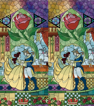 Bela e Fera Mosaico