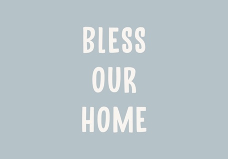 Bless our Home - Azul