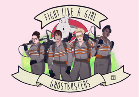 Ghostbusters Fight Like a Girl