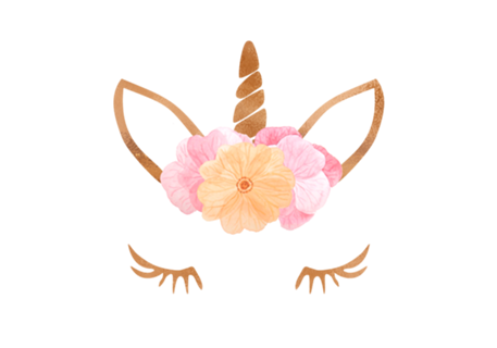 Unicórnio e Flores
