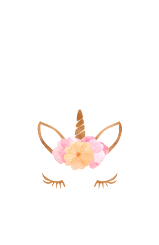 Unicórnio e Flores