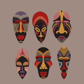 Máscara Afro@rte