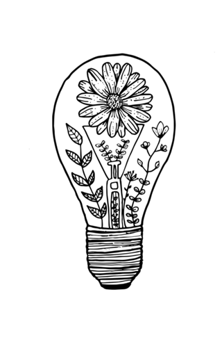 Terrarium Lâmpada Floral