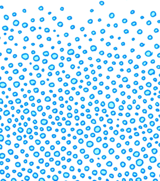 Bubbling blue
