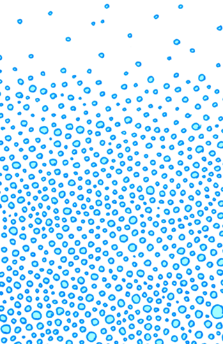 Bubbling blue