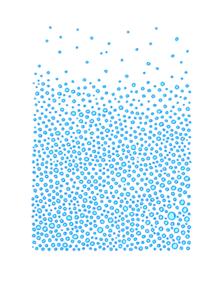 Bubbling blue