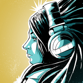 Blue Headphone