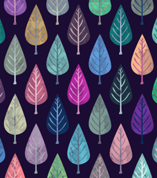 Watercolor Forest Pattern II