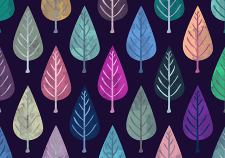 Watercolor Forest Pattern II