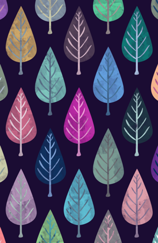 Watercolor Forest Pattern II