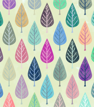 Watercolor Forest Pattern III