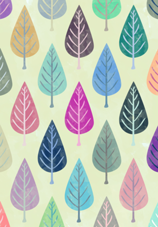 Watercolor Forest Pattern III