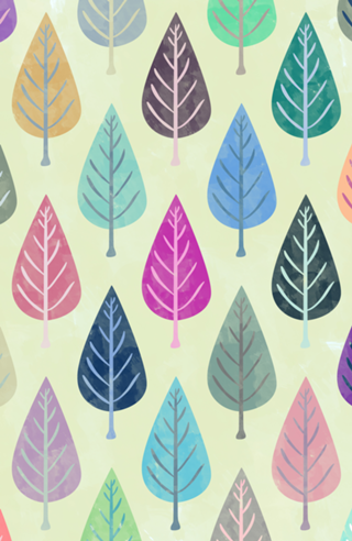 Watercolor Forest Pattern III